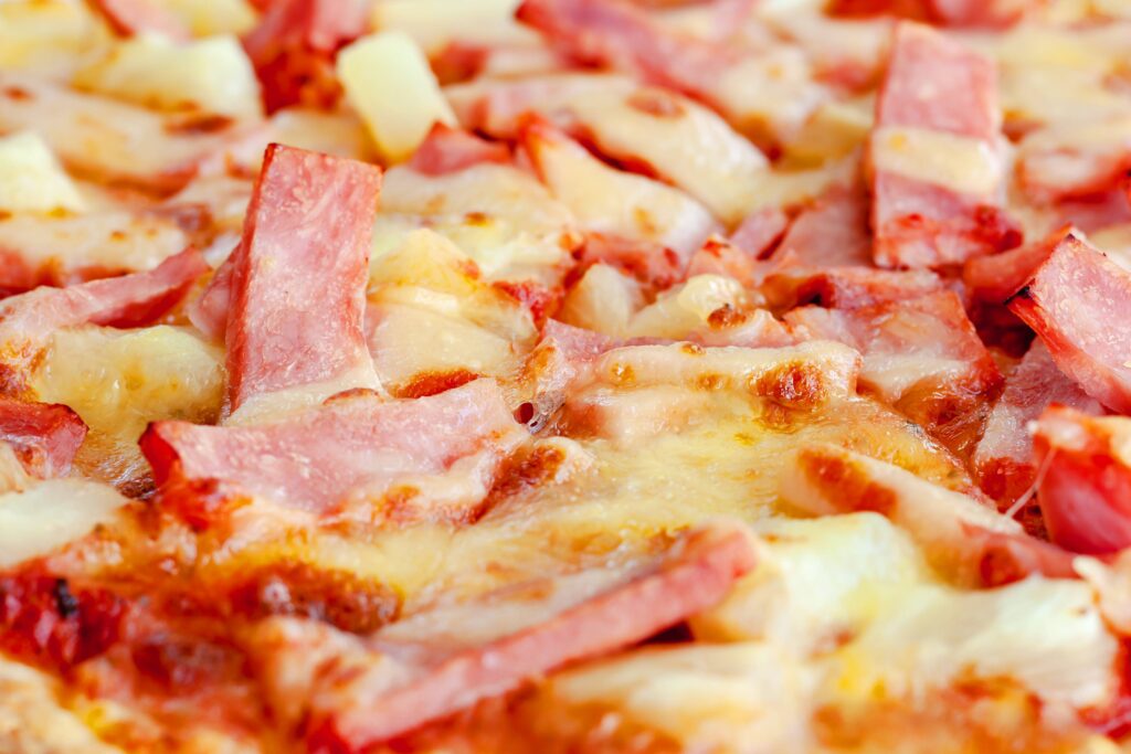 garniture jambon fromage pizza