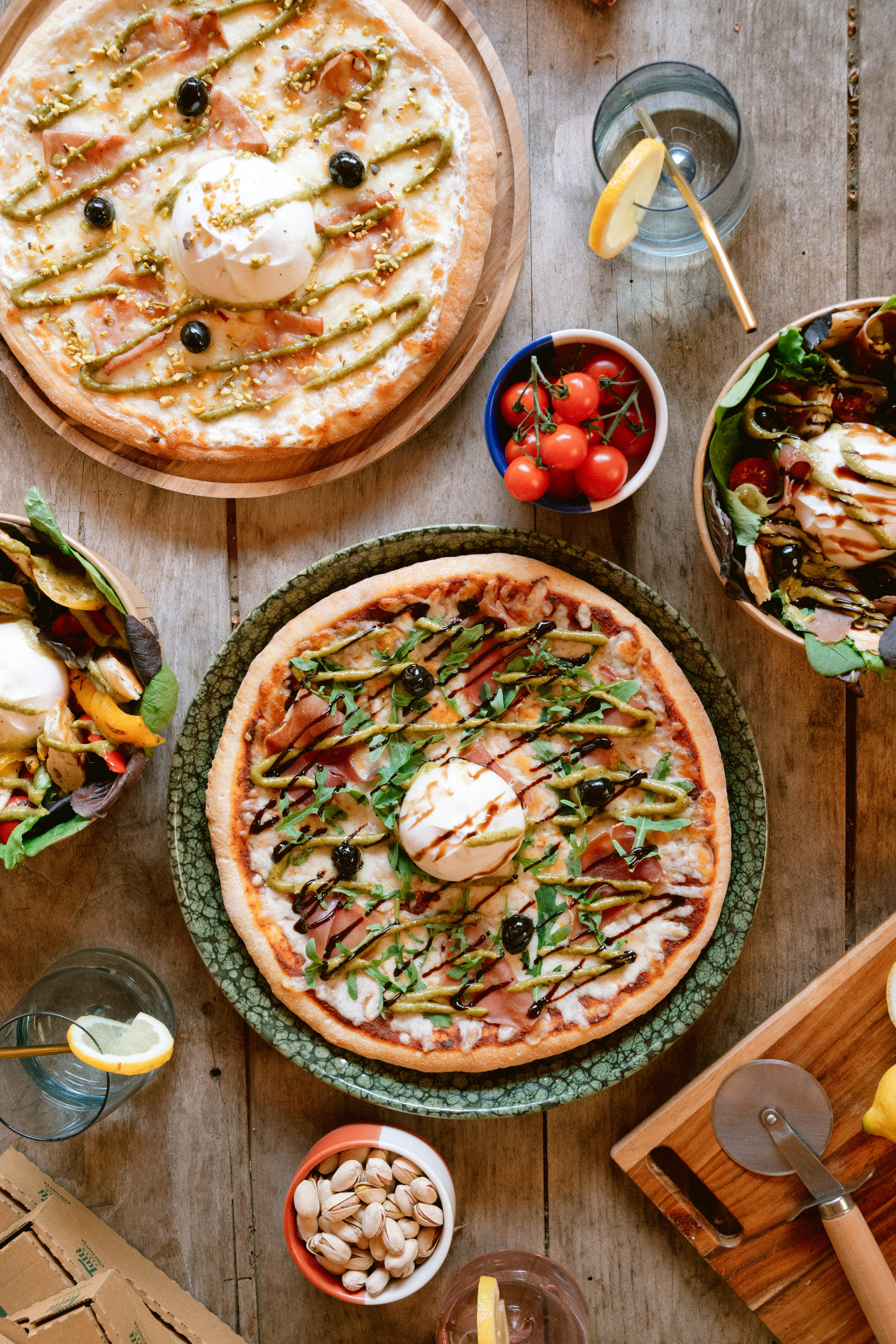 pizza pistache vs burrata